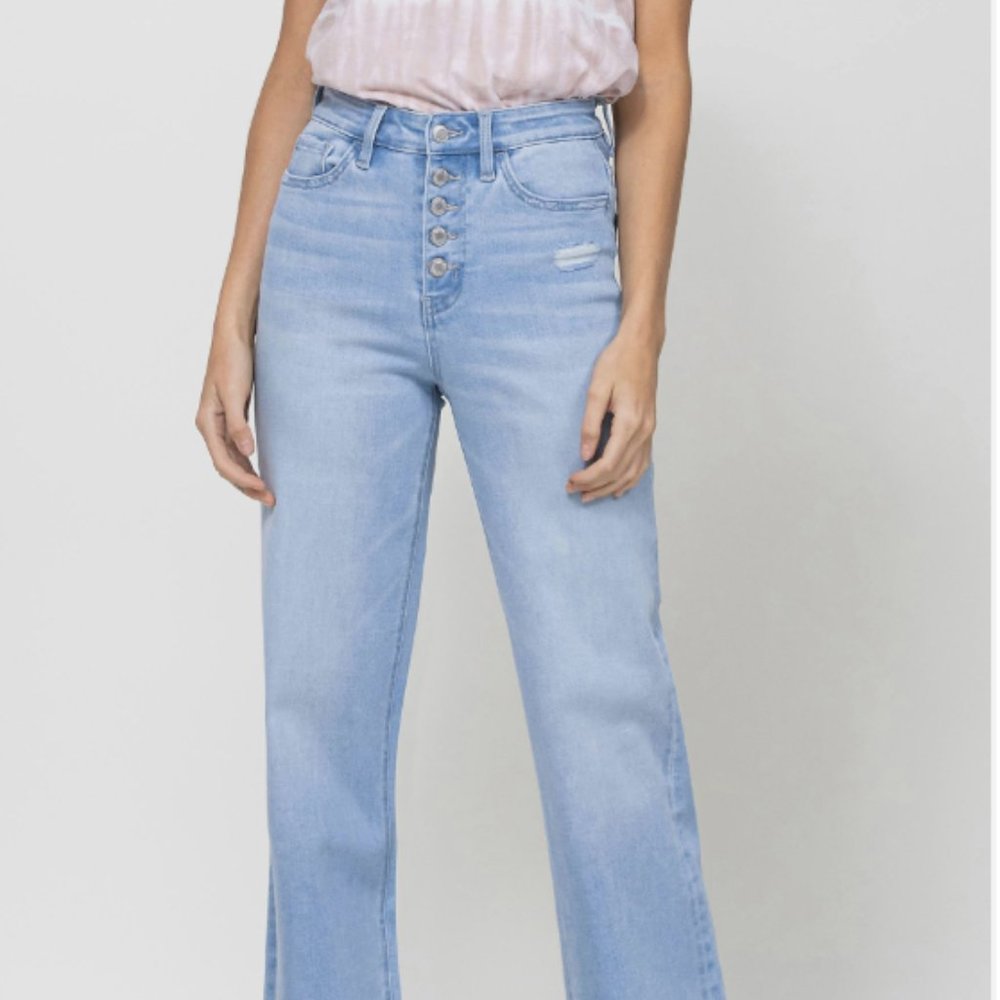Vervet High Rise 90's Buttonfly Loose Jean